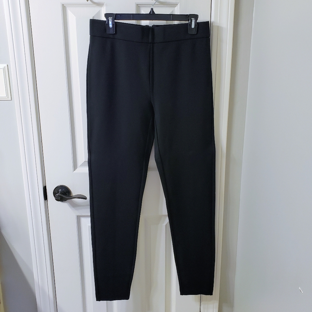 NWT J. Crew Womens Pixie Black Any Day Ponte Skinny Dress Pants Medium TALL
